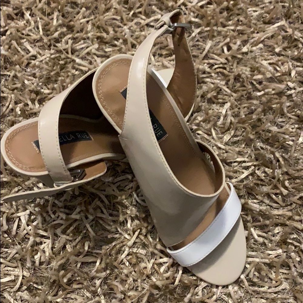 Cream & White Sandals